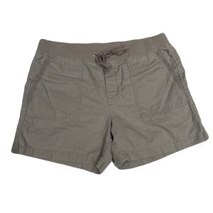 Banana Republic linen shorts with elastic drawstring waistband size 8 gray
